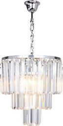 Lampa wisząca Zumaline Lampa wisząca transparentna do salonu Zumaline AMEDEO 17106/3+1-CHR (17106/3+1-CHR) - 25108