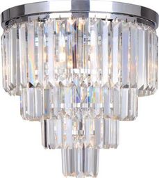 Lampa sufitowa Zumaline Plafon sufitowy szklany do jadalni Zumaline AMEDEO FC17106/4+1 -CHR (FC17106/4+1 -CHR) - 30236