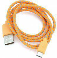 Kabel USB Omega USB-A - 1 m Niebieski Pomarańczowy (42318)