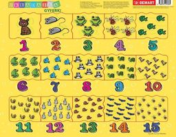 Demart Puzzle ramkowe - Cyferki dla dzieci