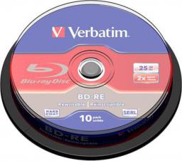 Verbatim BD-RE 25 GB 2x 10 sztuk (43694)