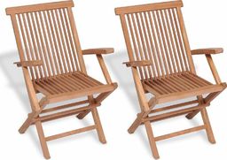  Elior Drewniane krzesła ogrodowe Soriano, 2 sztuki (5376)