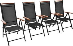 Elior Komplet ogrodowych krzeseł składanych Amareto 4 szt.