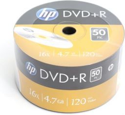 HP DVD+R 4.7 GB 16x 50 sztuk (HP1650S+)