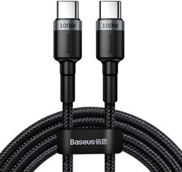 Kabel USB Baseus USB-C - USB-C 2 m Czarno-szary (BSU1006GRYBLK)