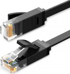  Ugreen Płaski kabel sieciowy UGREEN Ethernet RJ45, Cat.6, UTP, 8m (czarny)