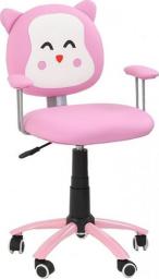 Krzesło biurowe Halmar Kitty Różowe