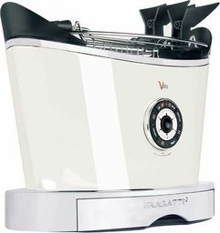 Toster Bugatti Bugatti Volo Toaster 13-VOLOC1 White, Steel, 930 W, Number of slots 2, Number of power levels 6, Bun warmer included