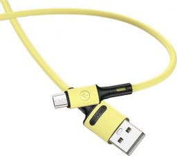 Kabel USB Usams USB-A - microUSB 1 m Żółty (69872-uniw)