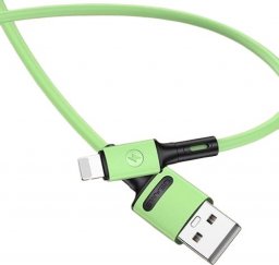 Kabel USB Usams USB-A - Lightning 1 m Zielony (69867-uniw)