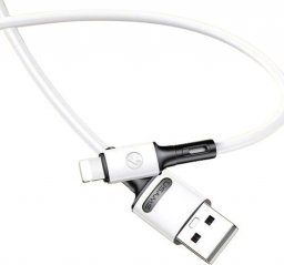 Kabel USB Usams USB-A - Lightning 1 m Biały (69865-uniw)
