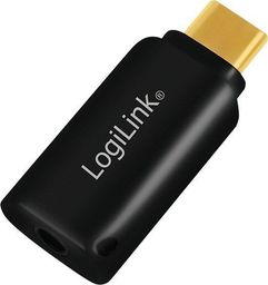 Adapter USB LogiLink USB-C - Jack 3.5mm Czarny  (UA0356)