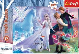  Trefl Puzzle 200 elementów Magiczny świat sióstr. Frozen 2.