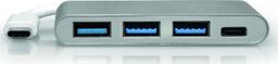 HUB USB Port Designs 1x USB-C  + 3x USB-A 3.0 (900122)