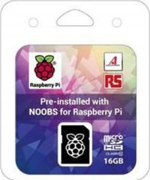  Raspberry Pi Karta pamięci microSDHC 16GB NOOBS (NOOBS_16GB_RETAIL)