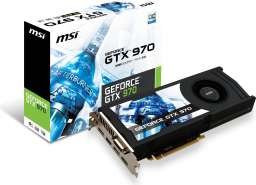Karta graficzna MSI GeForce GTX 970 OC 4GB GDDR5 (256 bit) DVI, HDMI, 3x DP (GTX 970 4GD5 OC)