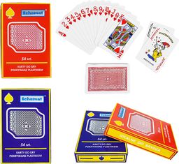 Karty Do Gry Powlekane Jedna Talia 54 szt Poker Brydż