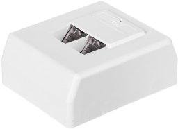 NetRack gniazdo kompletne natynkowe 2xRJ45 8p8c STP Cat6 (106-36)