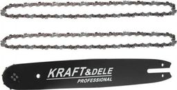  Kraft&Dele Prowadnica 16/40cm + 2 łańcuchy 1,3 mm 3/8 59 ogniw