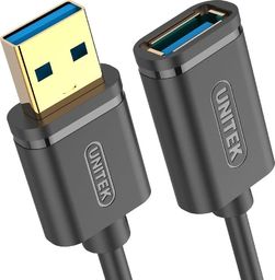 Kabel USB Unitek USB-A - USB-A 3 m Czarny (Y-C4030GBK)