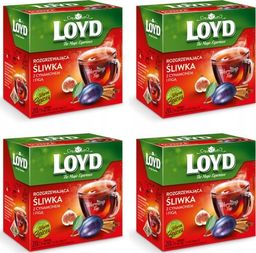  LOYD LOYD Herbata rozgrzewająca o smaku słodkiej śliwki i figi z imbirem i cynamonem 80 torebek piramidki
