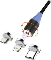 Kabel USB Msonic USB-A - Lightning 1 m Czarny (MLU657)
