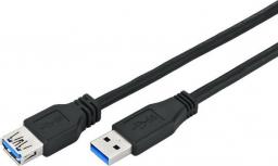 Kabel USB OEM USB-A - USB-A 1.8 m Czarny (93998)
