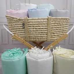 MimiNu Ochraniacz do łóżeczka 180x30 mięta ice MimiNu