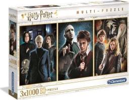  Clementoni Puzzle 3x1000 elementów Harry Potter (61884)