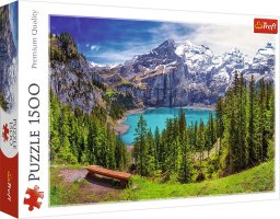  Trefl Puzzle 1500 elementów Jezioro Oeschinen Alpy