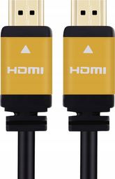 Kabel Pawonik HDMI - HDMI 0.5m żółty (60 PH-49-0015-0.5)