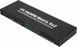 Pawonik Matrix Switch Matryca HDMI 6x2 ULTRAHD 4K