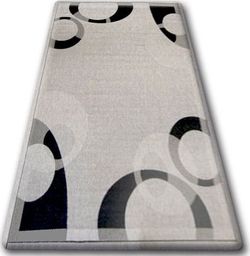  Dywany Łuszczów DYWAN SZNURKOWY SIZAL FLOORLUX 20078 srebrny / czarny, 160x230 cm