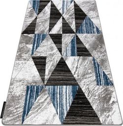  Dywany Łuszczów Dywan ALTER Nano Trójkąty niebieski, 160x220 cm