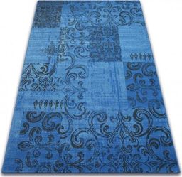  Dywany Łuszczów Dywan Vintage 22215/073 niebieski / szary patchwork, 200x290 cm