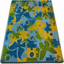  Dywany Łuszczów Dywan KIDS Butterfly niebieski C429, 160x220 cm