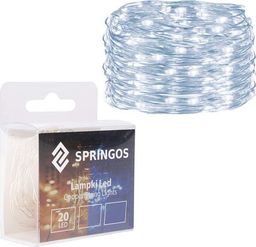 Lampki choinkowe Springos 20 LED białe zimne