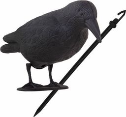  Springos Odstraszacz ptaków 11x39x18,5cm stojący kruk czarny UNIWERSALNY 