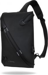 Plecak R-BAG Plecak męski na jedno ramię z USB Depo Black