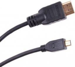 Kabel HDMI Micro - HDMI 1.5m czarny (KPO3877-1,8)