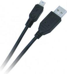 Kabel USB Libox USB-A - miniUSB 3 m Czarny (LB0018)