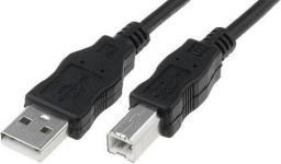 Kabel USB Digitus USB-A - USB-B 3 m Czarny (AK-300105-030-S)
