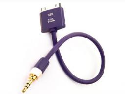 Kabel Furutech ADL Apple 30 pin - Jack 3.5mm 0.1m fioletowy