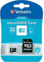 Karta Verbatim MicroSDHC 8 GB Class 10 (44081)
