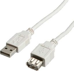 Kabel USB RBLINE USB-A - 1.8 m Szary
