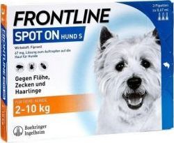 Frontline Spot-On dla Psów Małych Ras 2 - 10 kg S 3 Pipety