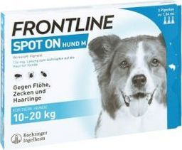 Frontline Spot-On dla Psów Średnich Ras 10 - 20 kg M 3 Pipety