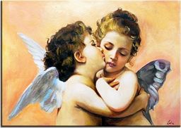  GO-BI Obraz Anioły ręcznie malowany 50x70cm uniwersalny