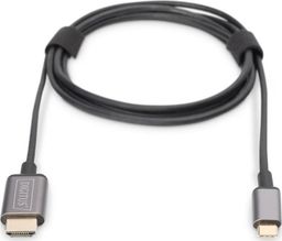 Kabel USB Digitus USB-C - 1.8 m Czarny (DA-70821)
