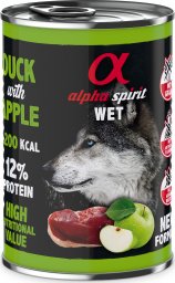  Alpha Spirit Karma mokra dla psa kaczka z jabłkiem 400g